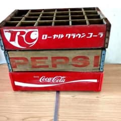 ヴィンテージ 木箱 3点セット RC ペプシ コカコーラ - メルカリ