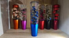 キャンディブルー水中花シフトノブ20cmブラックブルー デコトラ軽トラ 