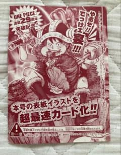 ONE PIECE 連載29周年記念 表紙イラスト カード付録 - メルカリ