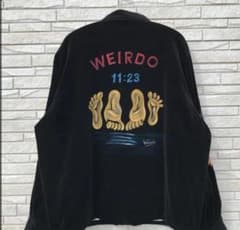 WEIRD ウィアード ブルゾン ブラック 刺繍 ベロア XL - メルカリ