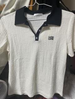 LUNE LUNE ポロシャツ 半袖 ホワイト ブラックのサムネイル