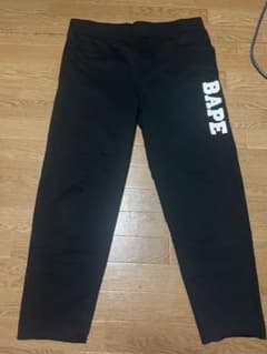 BAPE ブラック スウェットパンツ 3XLのサムネイル