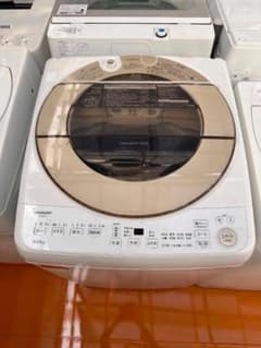 滋賀県リサイクルショップ』SHARP 洗濯機 9kg 風乾燥付 穴なし槽 