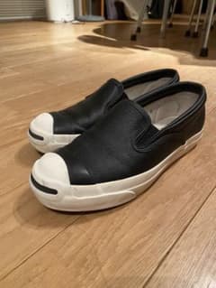 BIOTOP × コンバース ジャックパーセル レザー スリッポン 26.5cmのサムネイル
