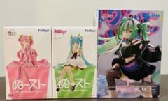初音ミク　FIGURIZMα Punk！桜ミク　ぬーすと　フィギュア　3点セットのサムネイル