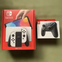 Nintendo Switch ホワイト有機ELモデル プロコンセット - メルカリ