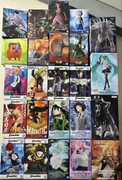 【436】アニメフィギュア24個T-mostミクヒロアカイタチゾロサンジ呪術
