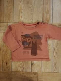 フェリシモ　日本製　長袖Tシャツ　ふくろうのサムネイル
