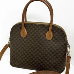 CELINE (セリーヌ) マカダム柄 ドーム型 2way ショルダーバッグ - メルカリ