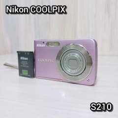 Nikon ニコン COOLPIX クールピクス S210 ピンク バッテリー付 - メルカリ