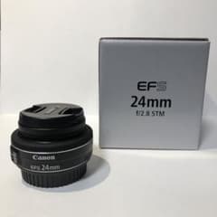 CANON EFS 24mm f2.8 STM ES-52レンズフード付きのサムネイル