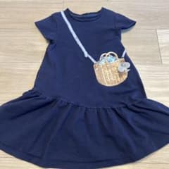 kate spade 半袖ワンピース 130サイズ ネイビー - メルカリ
