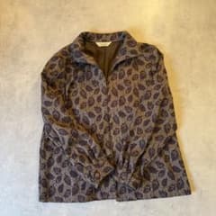 80's vintage TOMO 葉柄ジャケット グレー×パープル 11のサムネイル