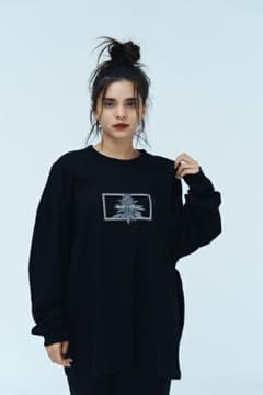 andciill  BOX CREW L/S TEE WEED BLACKのサムネイル