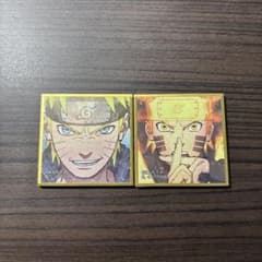 NARUTO 豆ガチャ色紙 うずまきナルト 2枚セットのサムネイル