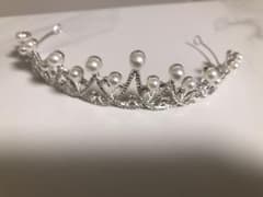シルバー　パール付き　ティアラのサムネイル