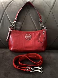 COACH コーチ ハンドバッグ レッドのサムネイル