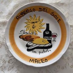 ブオンリコルド　絵皿　Albergo del sole 1986のサムネイル