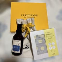 L'OCCITANEピローミスト&ギフト用袋&Bambooハンカチセットのサムネイル