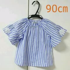 ゆっぴー様専用 ストライプ トップス 90㎝のサムネイル