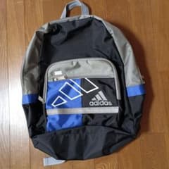 adidas ACE社製バックパック リュック ブラック ブルー　記名あり