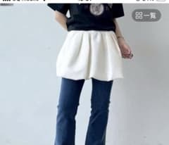 PAGEBOY バルーンミニスカート ホワイトのサムネイル