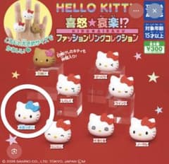 HELLO KITTY喜怒★哀楽！?ファッションリングコレクション『水色リボン』のサムネイル