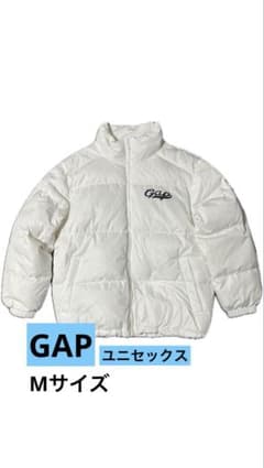 GAPホワイト 新品未使用　ダウンジャケット Mサイズ　短丈にもできますのサムネイル