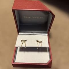 STAR JEWELRY K10ピアスwinter限定 INFINITY BOW - メルカリ