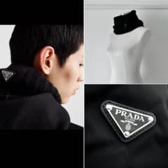 PRADA 25aw ウール×Re-Nylonトライアングルロゴネックウォーマー PRADA 25aw ウール×Re-Nylonトライアングルロゴネックウォーマー
