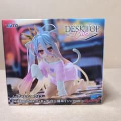 [흰색] 노 게임 · 노 라이프 Desktop Cute 흰색 ~ 고양이 귀 T 셔츠