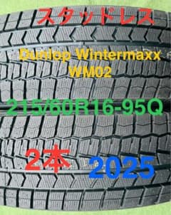251020-02 DUNLOP WINTER MAXX WM02 スタッド2本 - メルカリ