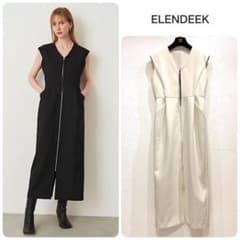 ELENDEEK☆センタージップアイラインワンピース☆コクーン☆Iライン 