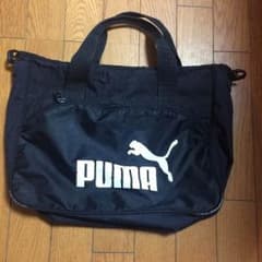 黒 プーマ 手提げカバンのサムネイル
