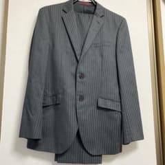 JOHN PEARSE グレー ストライプ ビジネススーツ