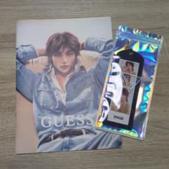 Guess ヒョンジン ブックレット デニムキーリング 2点セット 韓国