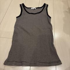 ボーダー ノースリーブ カットソー Mのサムネイル
