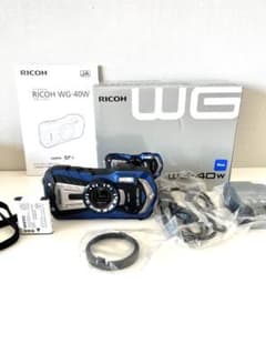 RICOH WG-40w コンパクトデジタルカメラ 青 ブルー - メルカリ