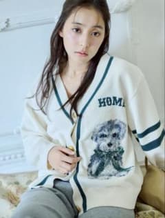 新品SNIDEL  × 新木優子.ニットカーディガン.ジェラートピケ 新品SNIDEL HOME × 新木優子.ニットカーディガン.ジェラートピケ
