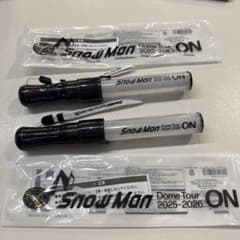  Man ペンライト 2本 Snow Man Dome Tour 2025-2026 ペンライト 2本セット - メルカリ