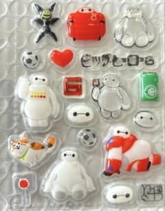 ディズニー ベイマックス 立体シール おすそ分けシール　台紙付きのサムネイル