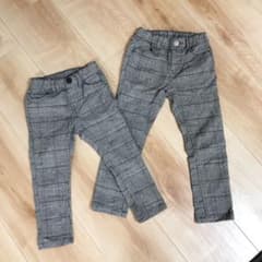 グレンチェック　パンツ　95㎝と110㎝　セットのサムネイル