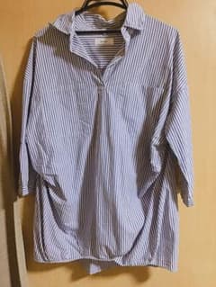 niko and... ニコアンド　ストライプシャツ　半袖　夏服のサムネイル