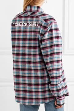 off-white 19AW チェック柄 コットンブランドシャツのサムネイル
