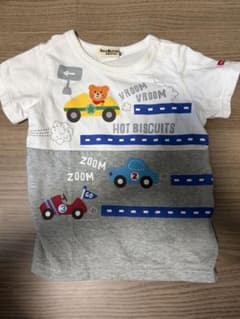 HOT BISCUITS ミキハウス 車柄 半袖Tシャツ 80
