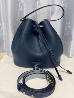 美品BALLY BLYSS バリーバケットバッグバケツ型 2way ブルー - メルカリ