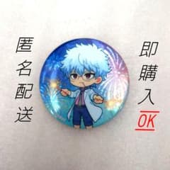 銀魂 坂田銀時 坂田銀八 グリッター缶バッジ - メルカリ