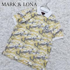 MARK&LONA スカル カモフラ ポロシャツ S 総柄 ゴルフ 日本製 - メルカリ