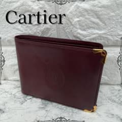 Cartier カルティエ マストライン 二つ折り財布 ボルドーのサムネイル