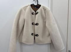 ZARA ダブルフェイストグルボタンジャケット